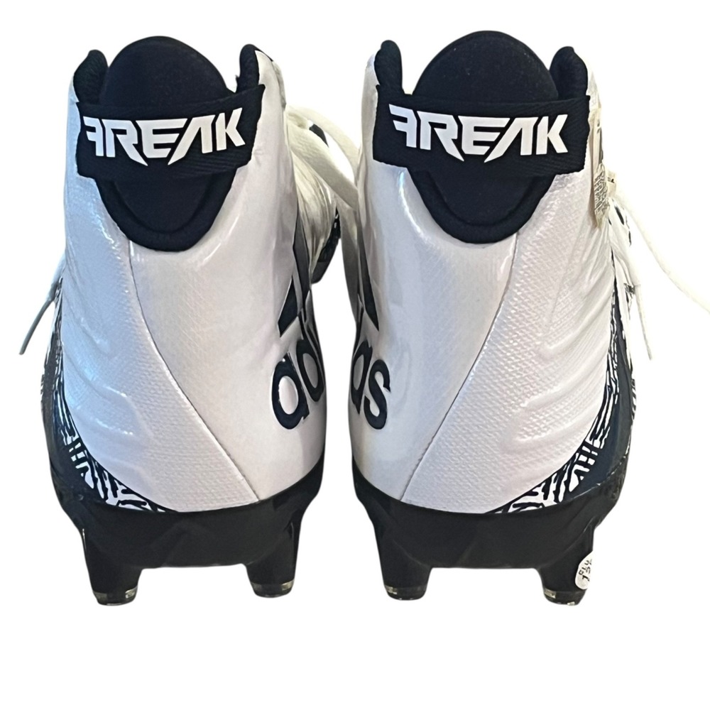 New Adidas FREAK Football Sports Cleats Mens 13.5 White Navy - Picture 8 of 9